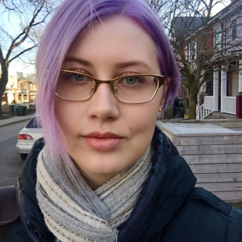 pangur-and-grim:1) hello I am purple now2) taking a make-up-free selfie with Wheat Thick was mistake