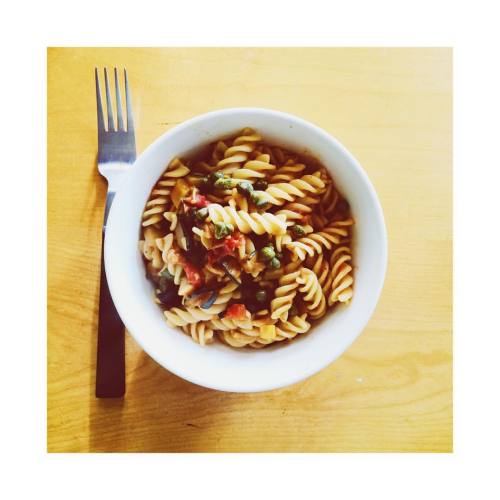 Late lunch #vegan #food #pasta #lunch #yummy #capers #homemade #hclf