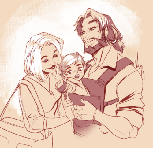vonlewd:For those curious on the Daughter AU!Ashe was pregnant last time, remember? I didn’t continu