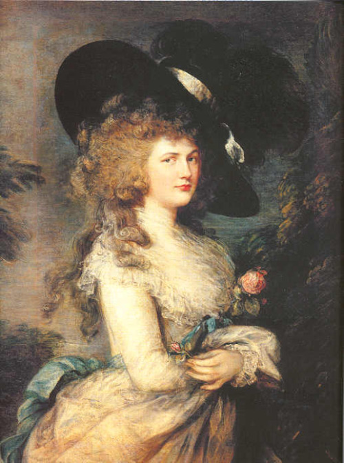Georgiana Spencer, Duchess of Devonshire  By Thomas Gainsborough  Oil on canvas, 1787 