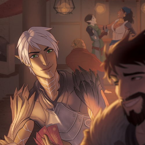 fenris illustration for a charity zine a while back :>