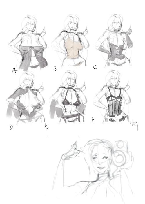 mylittledoxy:Asami concepts. (size variatin and lingeri options)her shape and boobs change only 3 times.IF YOU HAVE COOL BEDROOM OUTFIT IDEAS FOR MY ASAMI FOR MY COMIC THINGS SHOW ME