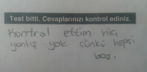 romantikparis:   Matematik sınavında ben  
