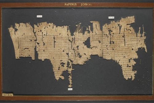 worldhistoryfacts: Fragment of one of Sophocles’ plays, the Ichneutai. Only about half of the 