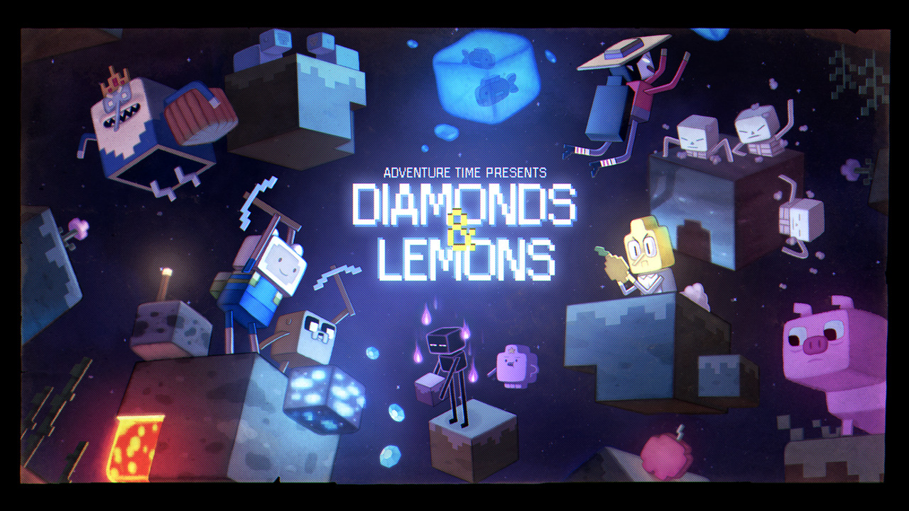 Diamonds &amp; Lemons - title carddesigned by Hanna K. Nyströmpainted by Benjamin