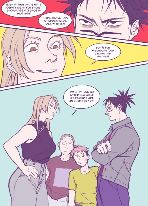 Yuji And Todo Got Into A Fight So Their Guardians Were Called To School