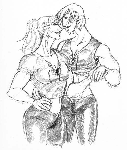 eemamminy-art:Fordola x Lyse sketches