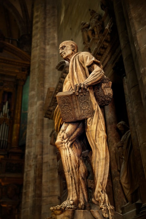 Saint Bartholomew Flayed (1562) Marco d'Agrate.