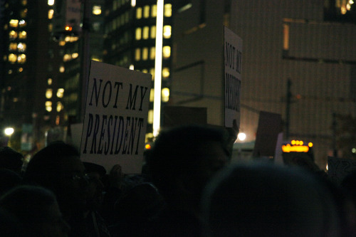 julesdassin:  #TrumpProtest in New York City. 9th November 2016 
