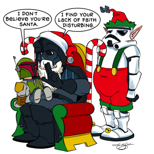 The Star Wars on Christmas: Okay, now that I have this out of my system I can get back to work :) Hope you like :)