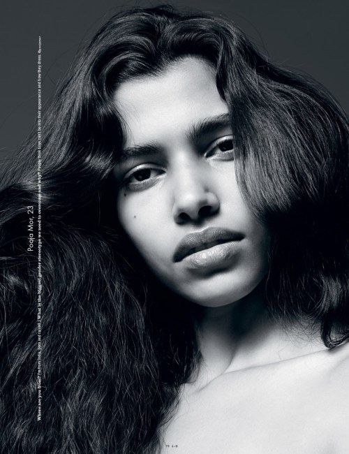 jayseanfanclub:amilna, lineisy, angel, &amp; pooja in face up to the future for i-D fw15 by