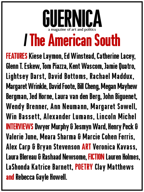 guernicamag: Our special issue The American South is out! Whether you’re partial to images or 