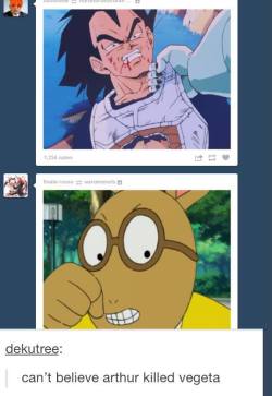 dxindustriesinc:  arielflare:  It happened  Yea, no one likes to talk about the last few episodes of DBZ 