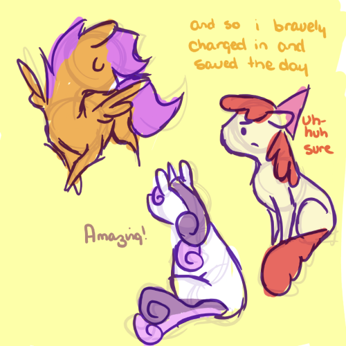 itsthatscootaloo:  dont worry its just unconscious!!   xp Pfffft