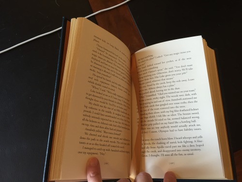 perseass:rrriordan:Easton Press is preparing a leather-bound, signed edition of the Percy Jackson se