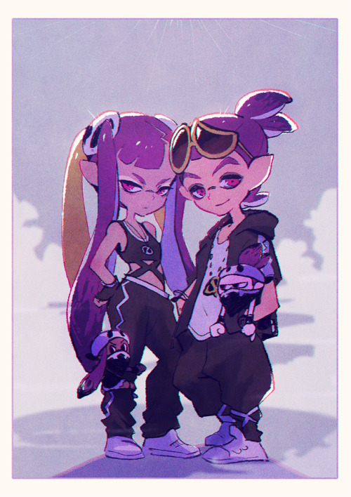 I’m like 99.999999999% sure someone did this already,but Coroika Purple Team in Team Skull outfit :)