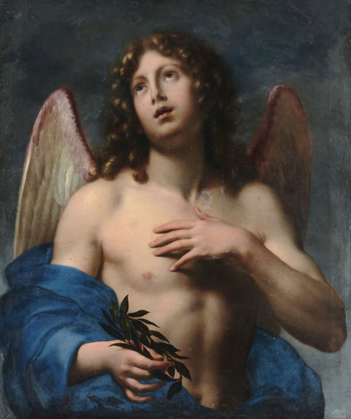 antonio-m:  “Winged Genius”, (17th.century) by Onorio Marinari (1627–1715). Italian painter. oil on canvas