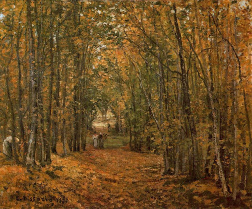 The Woods at Marly - camille Pissarro 1871ImpressionismMuseo Thyssen Bornemisza, Madrid