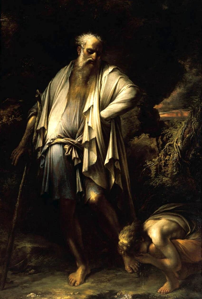 Salvator Rosa, Diogenes Casting Away His Cup, c. 1650s