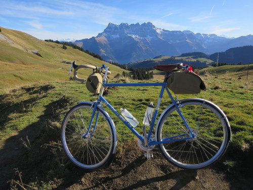 rivbike: Postcard From Switzerland A customer’s A. Homer Hilsen at home in the Alps. www.rivbike.com