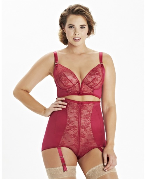 curveappealintimates:  Bree Warren for Simply Be  38 inch bust, 30 inch waist, 42 inch hips Pour Moi? Slate Amour Basque Pour Moi Ditsy Plunge Bra and Pour Moi Ditsy Shorty Pour Moi? Promise Non Padded Bra and Pour Moi Promise Shorty Gossard Retrolution