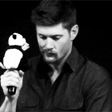 tonight-you-are-my-little-bitch:  I just love Jensen’s reaction  