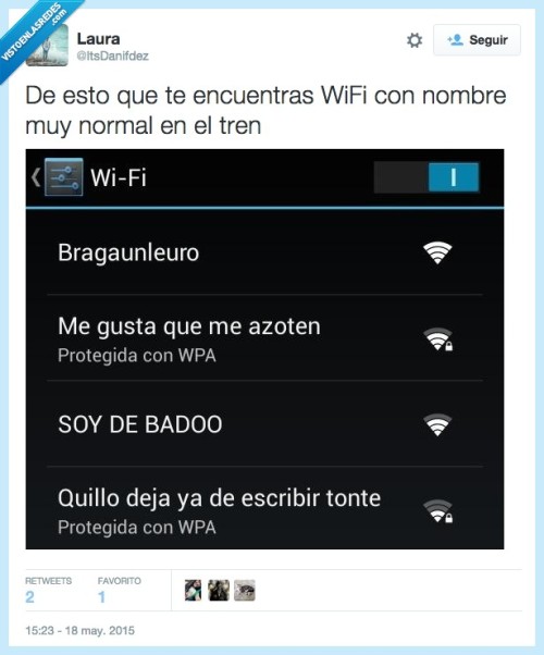 lacaja-depandora:  Renombrando tu wi-fi con estilo por @ItsDanifdez