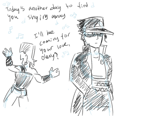 goflipyourself: part 3 is in the 80′s and i love this song and the idea of jotaro warming up to poln