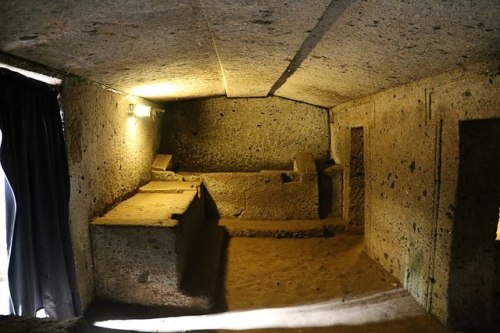 classicalmonuments: Tomb of the Greek Vases Banditaccia necropolis, Cerveteri, Italy 7th century BCE