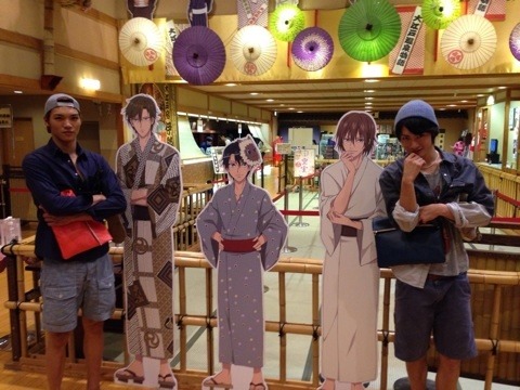From Shohei&rsquo;s blog today. He went to the Oedo Onsen Monogatari Shin Tenipuri Event at Odai