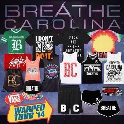 The warped tour Breathe carolina merch ♥♥♥♡♡♡ totally after that Savages flag ★w★ #bc #breathecaroli