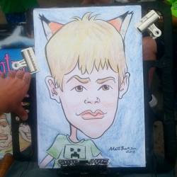 Caricature at Dairy Delight! #art #drawing