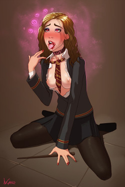 bannableoffense:  hypnodollmelissa:  A Hermione pic I don’t know if you’ve seen, but thought you might like. Best from the UK.  Xxx   Cute