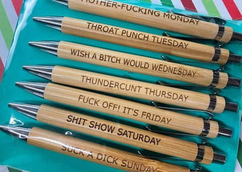 SURGE RATES FUCK-O — hometoursandotherstuff: Pens for an angry