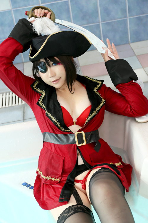 Cute Cosplay Girl Higurashi Rin (Pirate Girl) 1-5