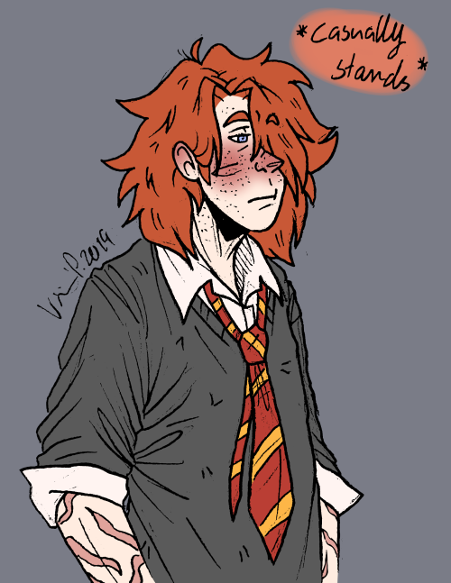 lytefoot:  booigi-boi:  Ron: *Does literally anything* Harry and Hermione: “Perfect”  Pl
