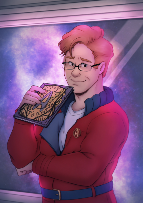 I wanted to draw kirk with his reading glasses so here it is.this was suppose to be a sketch but i g