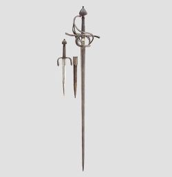 art-of-swords:  Rapier and Parrying Dagger