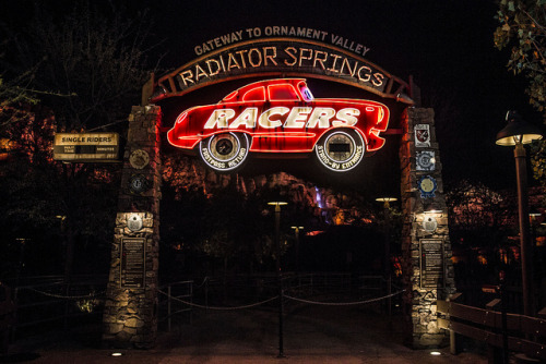 disneyfreak94:  Radiator Springs Racer’s Neon by Shadowgamer85 on Flickr.