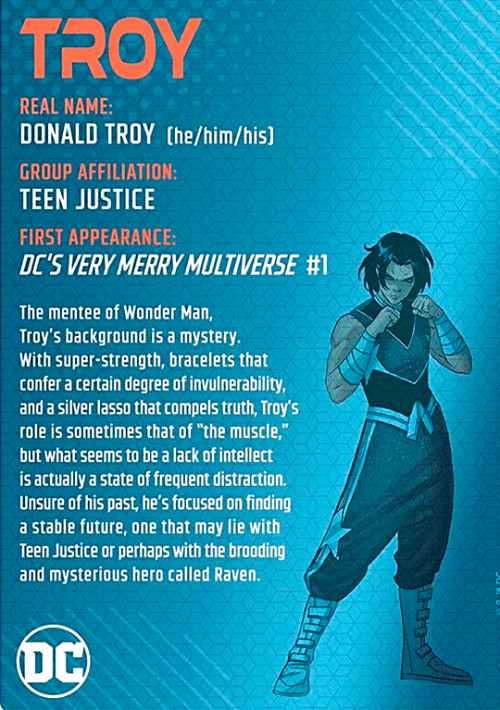 Multiversity: Teen JusticeKid Quick, Troy &amp; Raven trading cards