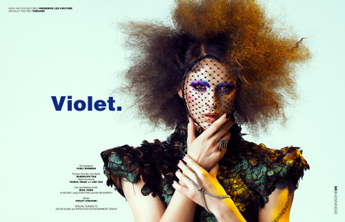 sofast–somaybe:  Violet Chachki for Design Scene September 2016 - photographed by Faldi Rahman (x)