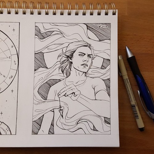 This #inktober piece was just for me, and it felt great to make it. I worked on it while I was trave