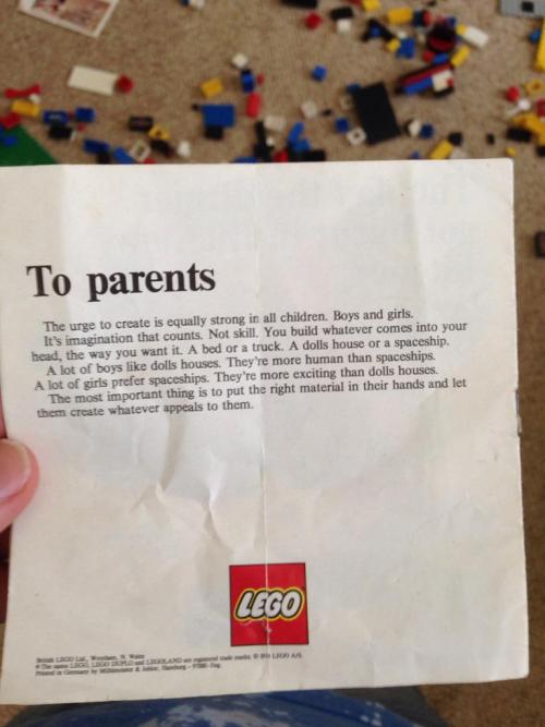 lazycheskie:  sixpenceee:  Good job, Lego!  OH MY GOD I CRY AND THE WAY THEY SAID WHY SOMEONE WOULD PREFER A DOLLHOUSE OVER THE SPACESHIP WITHOUT PUTTING DOWN EITHER, IS AMAYZING 