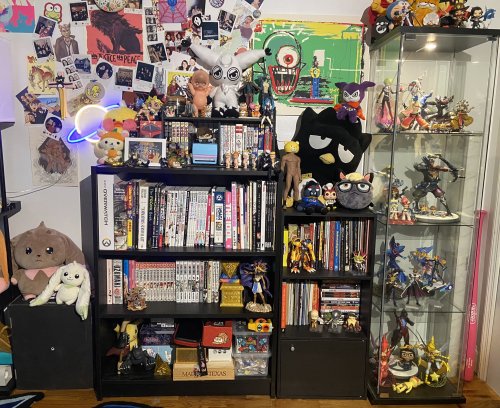 moved a good chunk of my weeb shit into one corner while i get ready to move so here’s your i spy