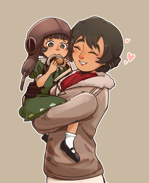A Mother And Her Little Girl