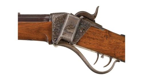 Sharps Model 1853 sporting rifle with engraving by L.D. Nimschke.from Rock Island Auctions
