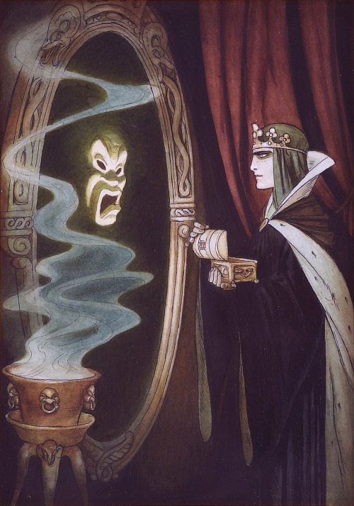 brudesworld:Snow White concept art by Gustaf Tenggren, 1936