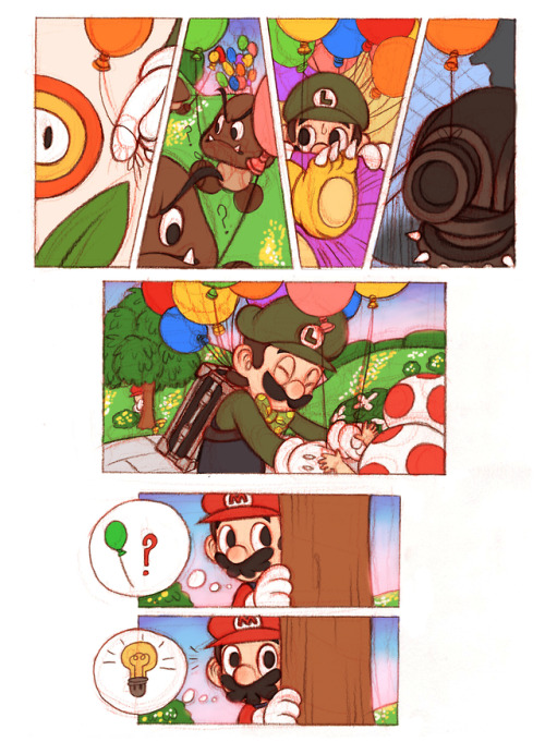 sinryuso-deer: Luigi’s Balloon That’s some brotherly love right thERE &lt;3 Als