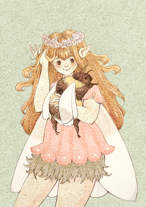 fairydropart: Fairy and bumble bee friends 