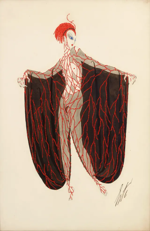 Erté, La Vampire (Illustration For Les Fleurs Du Mal Of Charles Baudelaire), 1917